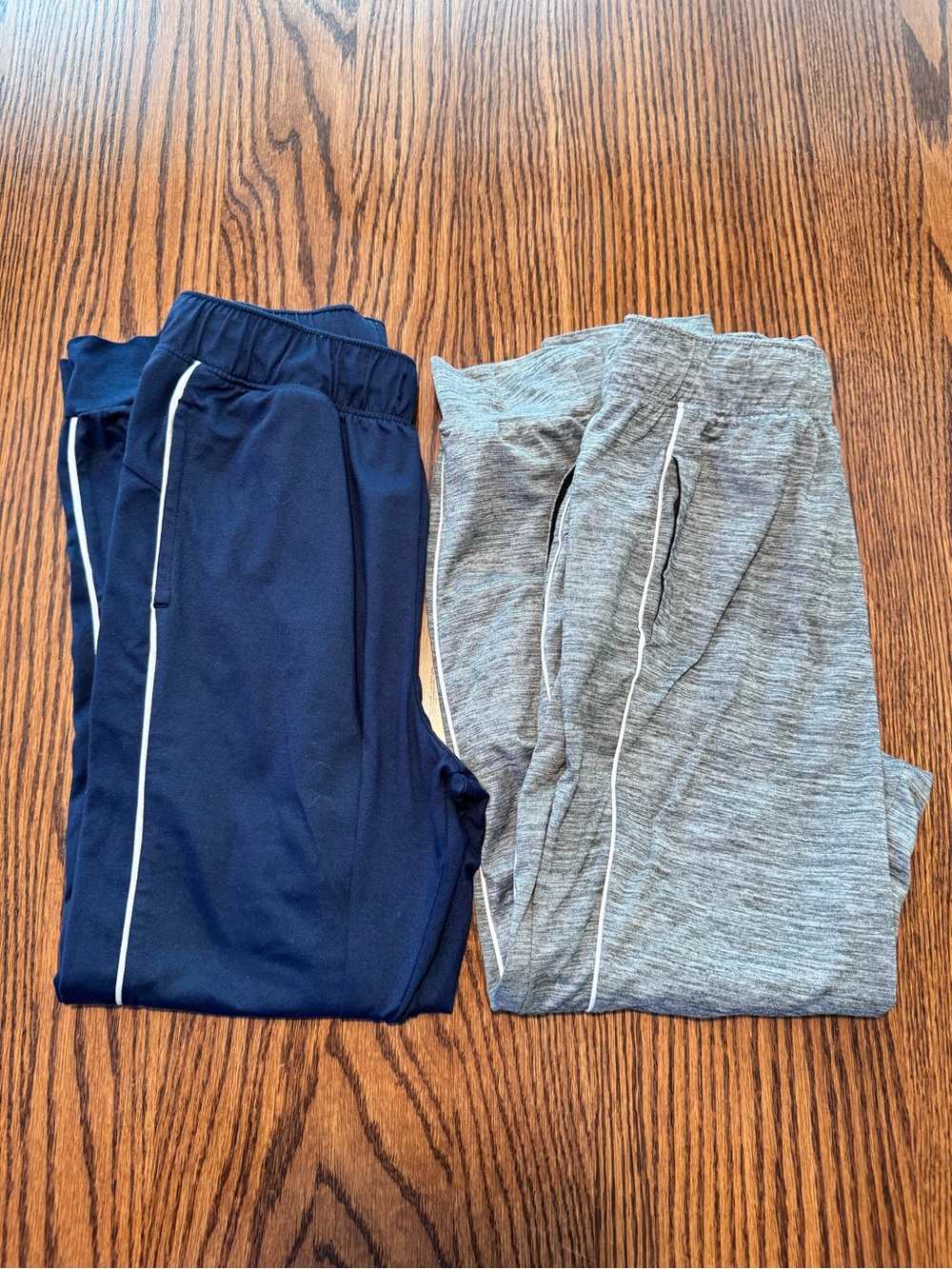 jumping beans Navy & Heather Gray Kids Jogger Set with Contrast Piping